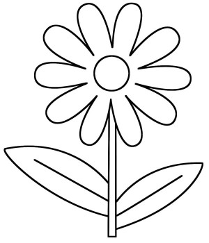 Best Photos of Flower Outline Coloring Pages - Flower Coloring ...