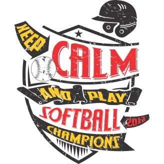 Softball keep calm vector t-shirt design | YOUGRAPH | We Heart It ...
