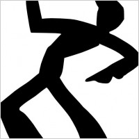 Dancing couple silhouette graphic Free vector for free download ...