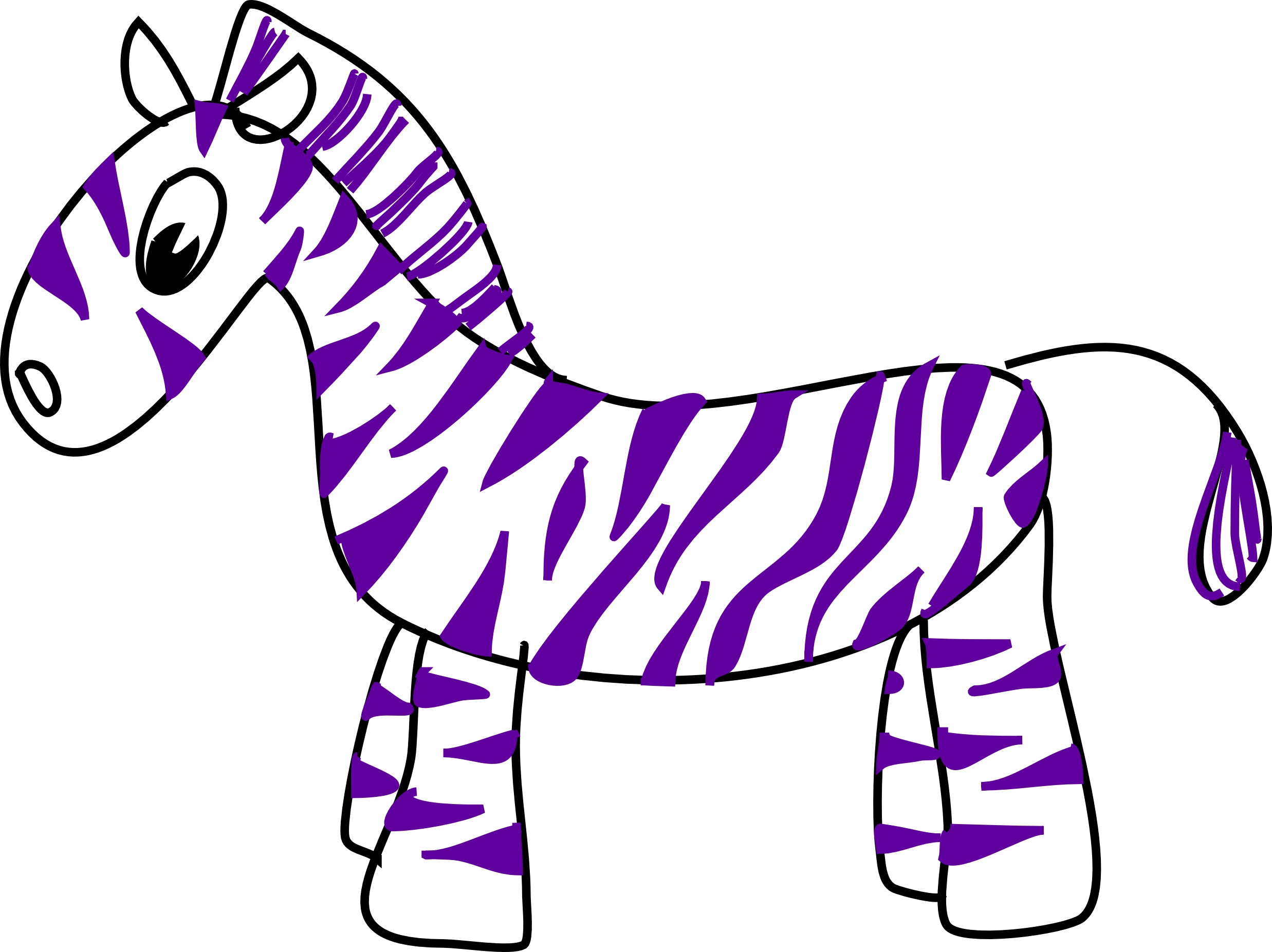 Cute Zebra Clipart - Free Clipart Images