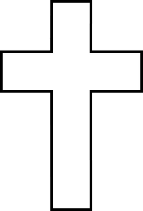 Cross outline clipart - ClipartFox