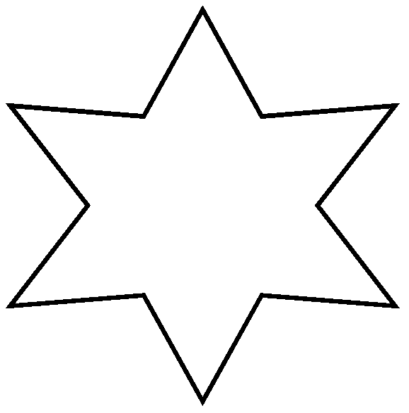Large Star Template Printable