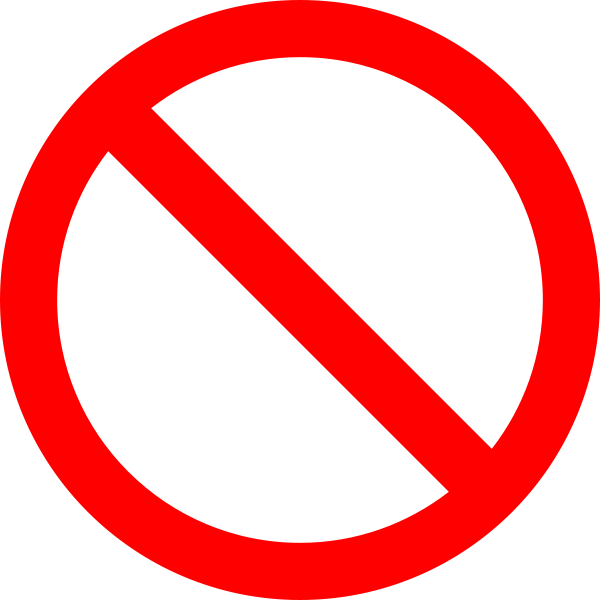 Not Symbol Clipart