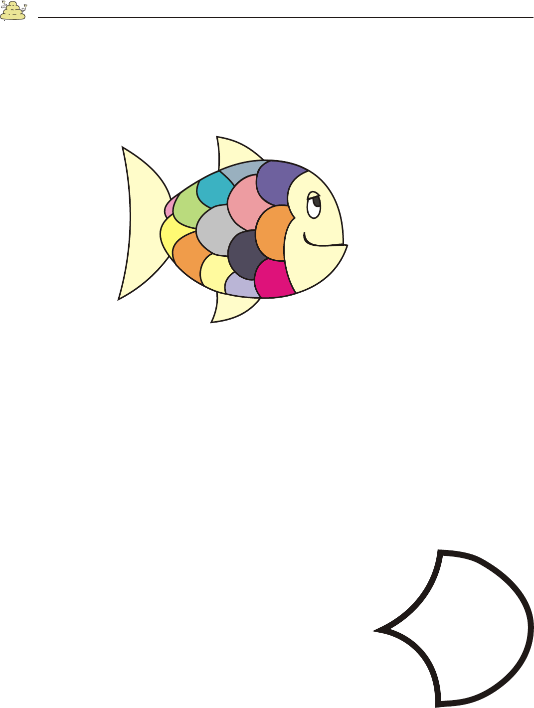 Free Rainbow Fish Template - PDF | 2 Page(s)