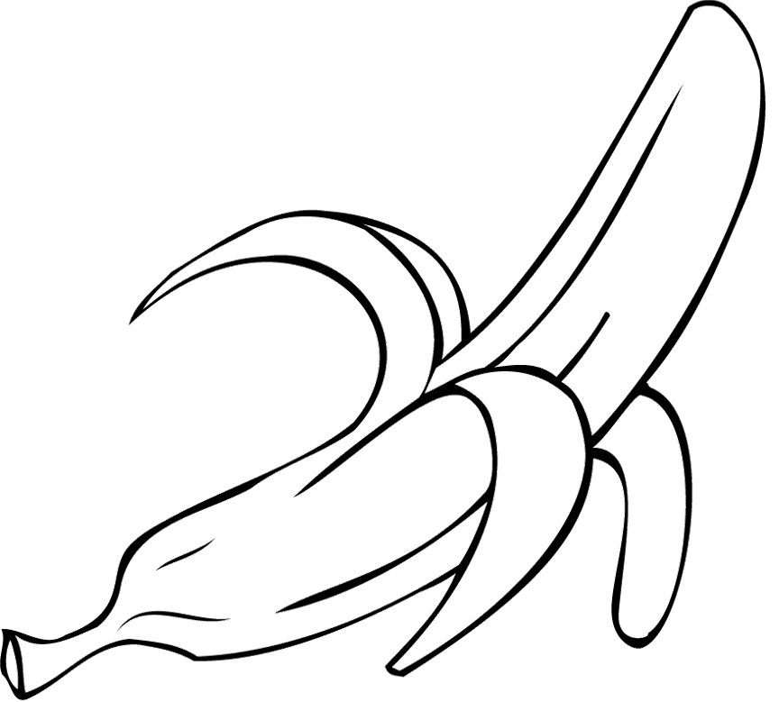 Banana clipart black and white - Banana Fruit clip art ...