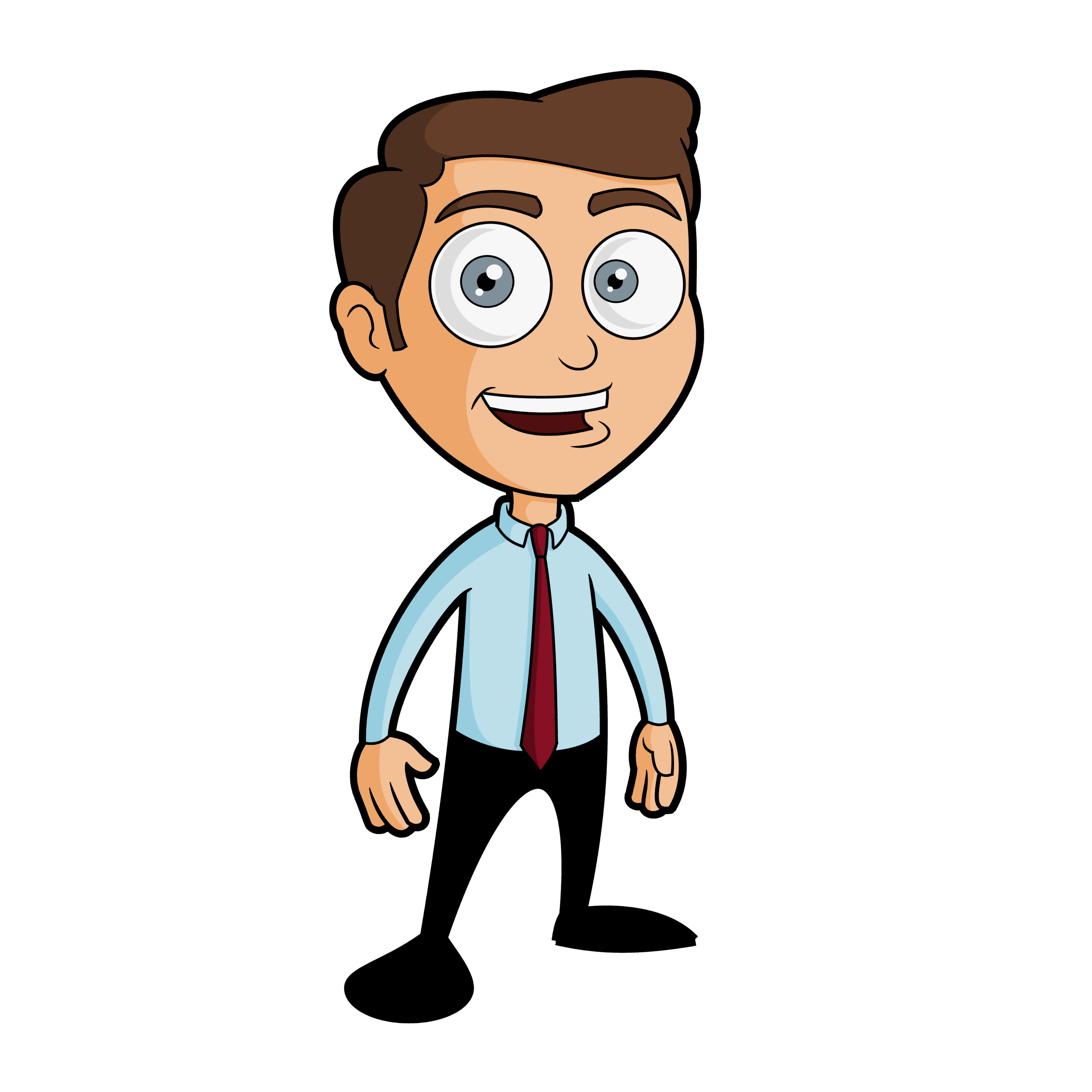 Free business man cartoon vector - free business man cartoon