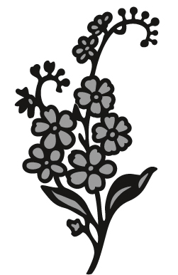 CR1307 TINY S FORGET ME NOT Marianne Design Craftables Die