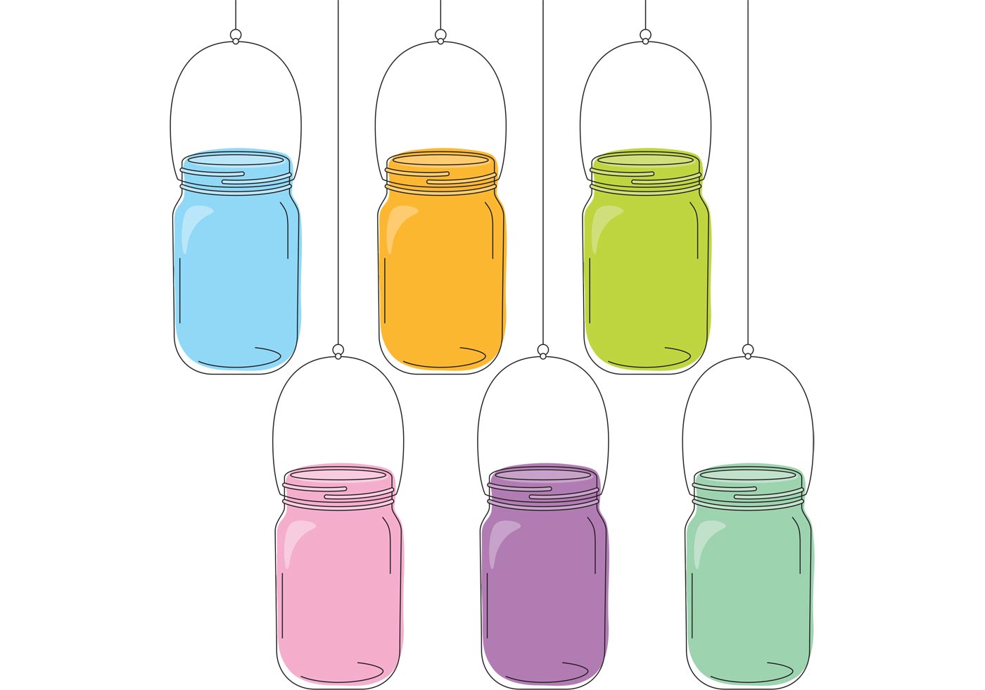 Mason Jar Seamless Pattern Vector - Download Free Vector Art ...