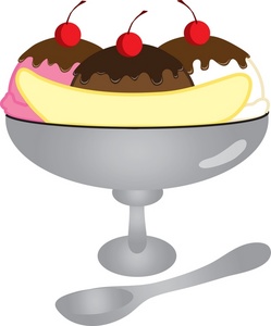 Banana Split Clipart Image - Banana Split