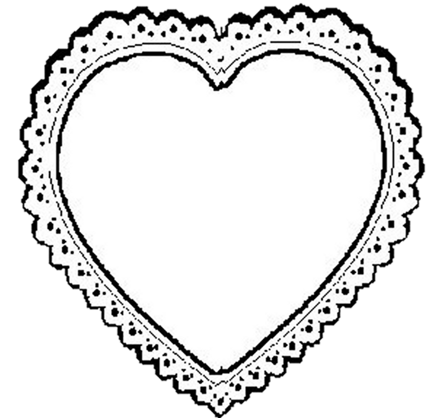 BW Lace Heart png by Beinspyred