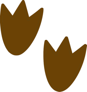 Brown Dino Print clip art - vector clip art online, royalty free ...