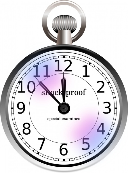 Old pocket watch Free vector in Open office drawing svg ( .svg ...