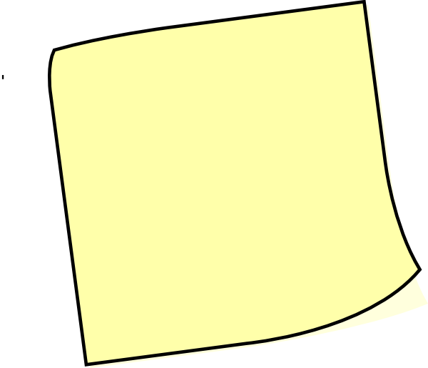 Stickynotes Clip Art - vector clip art online ...