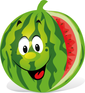 Watermelon Cartoon Clipart