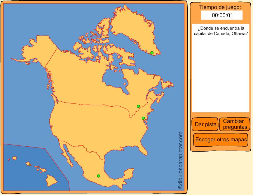 Mapa para imprimir de AmÃ©rica Mapa mudo de AmÃ©rica. IGN de ...