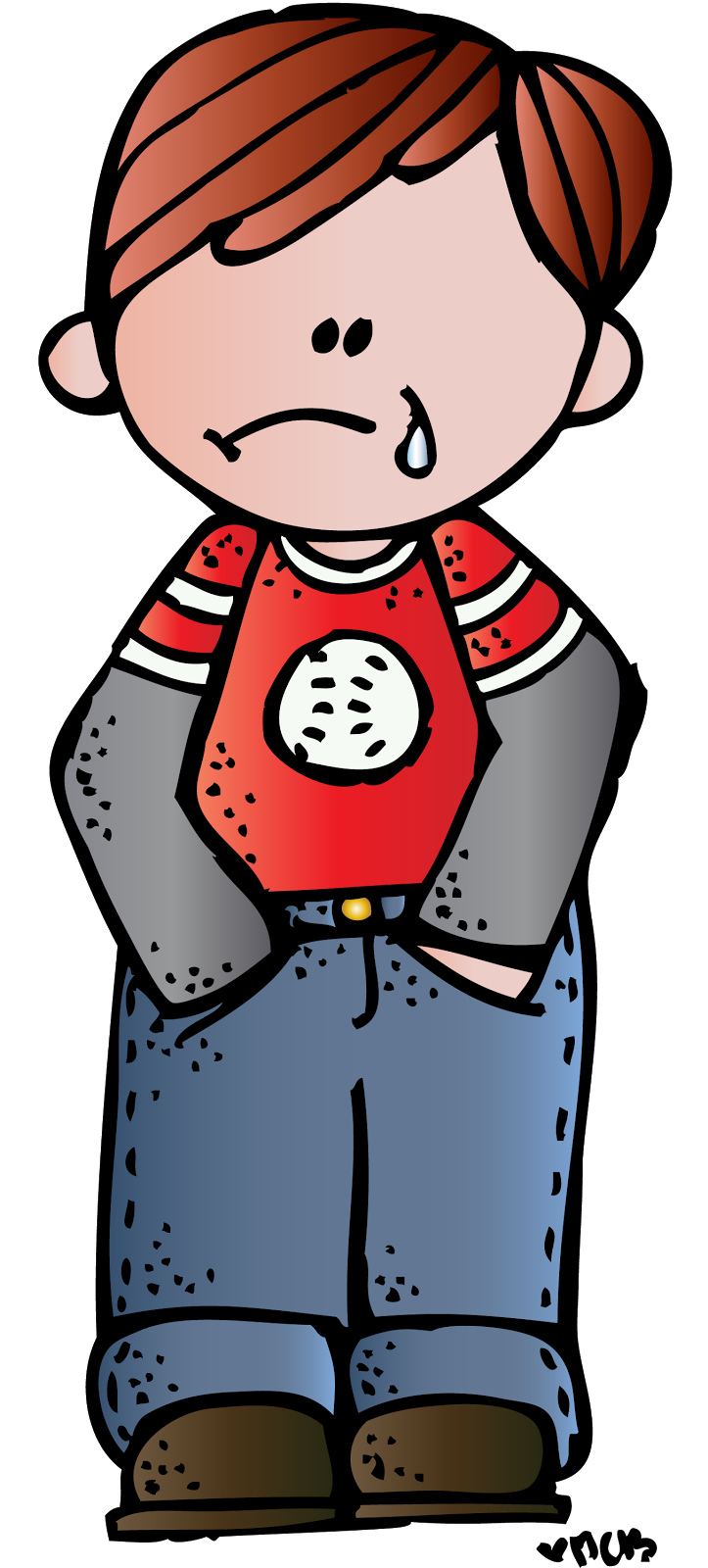 Clipart sad boy transparent