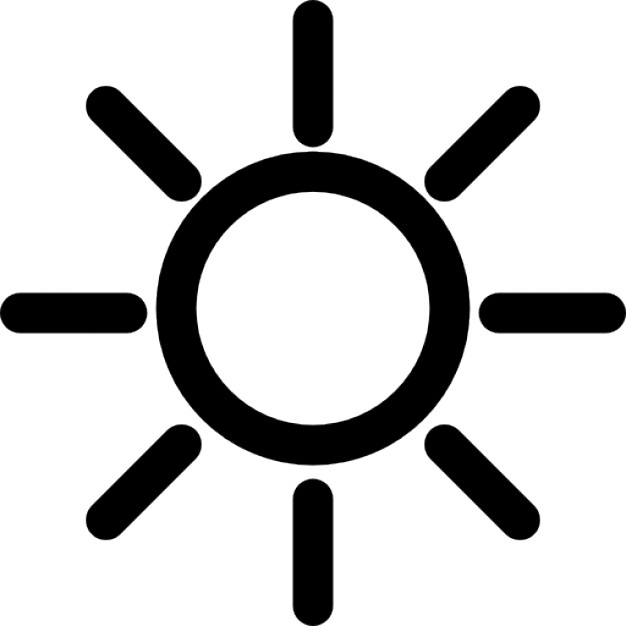 Best Sun Outline #1546 - Clipartion.com