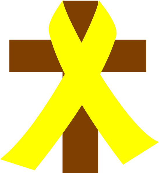 Cross With Ribbon Clipart