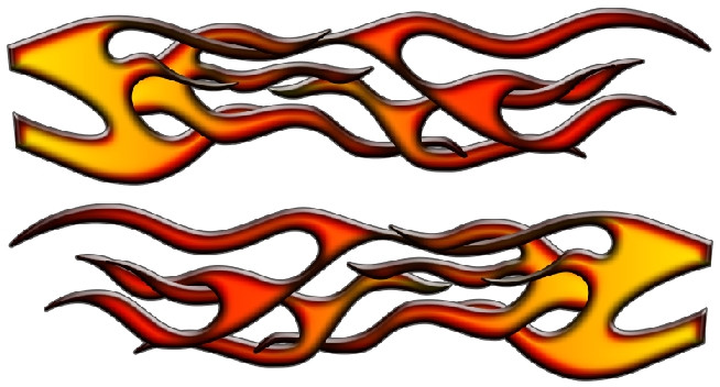 car flame decals, Flames truck vinyl graphics, classic flames ...