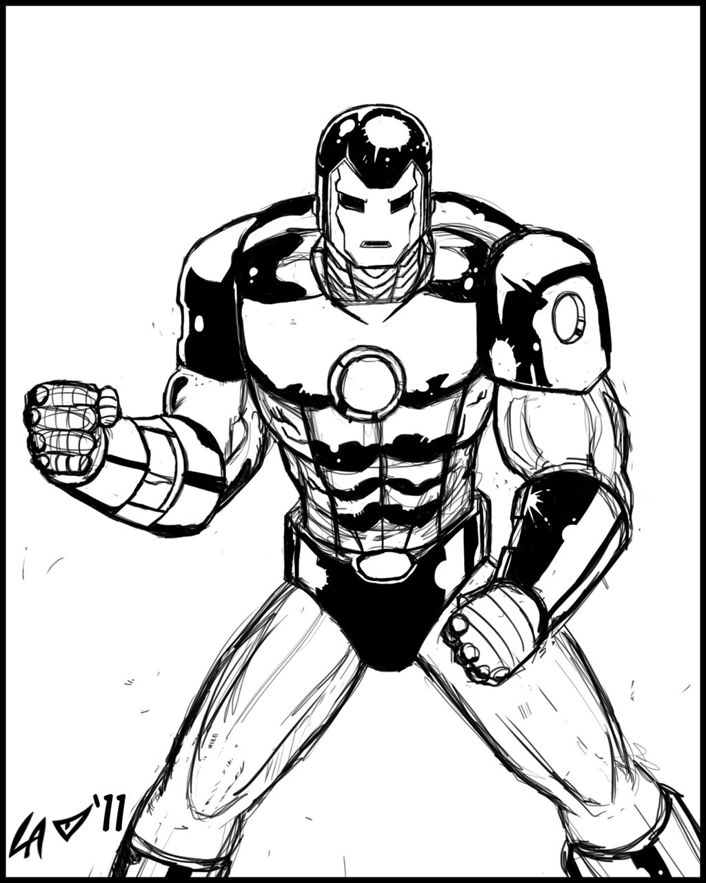 Iron Man - Mk VIII Sketch by LiberiArcano on DeviantArt