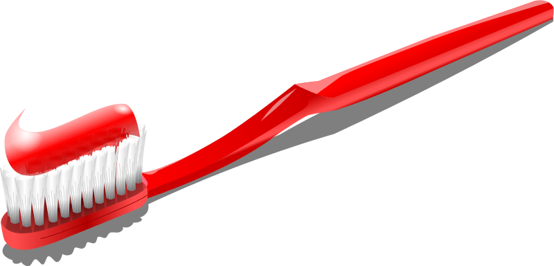 Clipart toothbrush and toothpaste