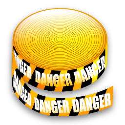 Caution tape Icon | Construction Iconset | Iconshock