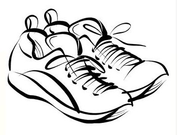 Running Shoes Drawing - Free Clipart Images