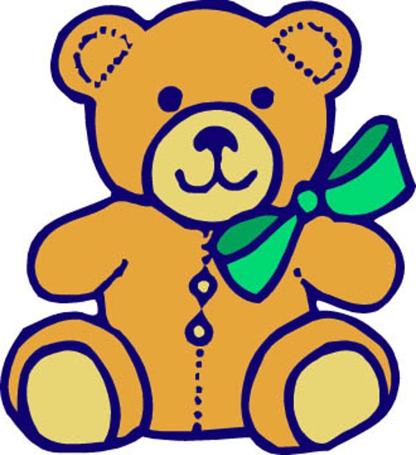 Blue Teddy Bear Clipart