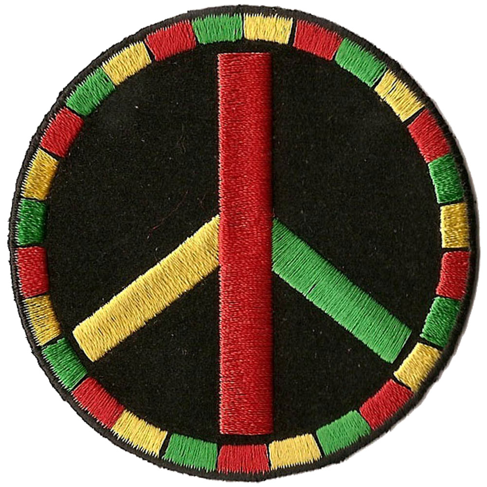 Rasta Man Peace Sign Full Color Mini Sticker