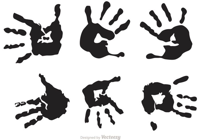 Black Child Handprint Vectors - Download Free Vector Art, Stock ...