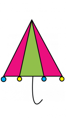 Шары расположены в форме треугольника. Предметы треугольной формы для детей. Предметы похожие на треугольник. Зонтик треугольной формы. Что похоже на треугольник для детей.