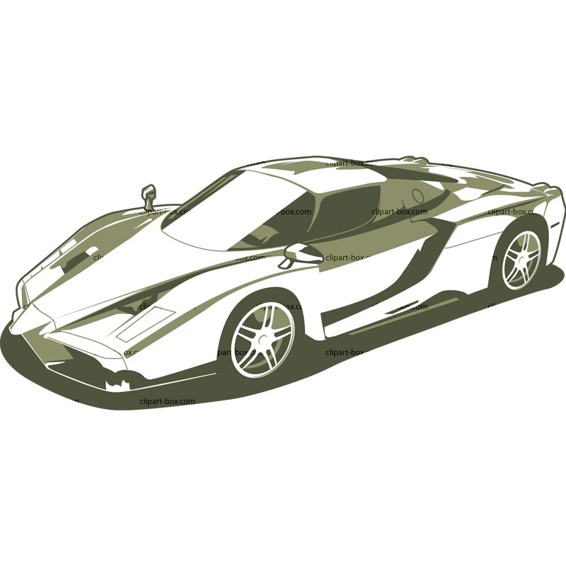 CLIPART FERRARI ENZO 2 | Royalty free vector design