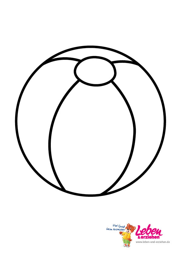 Ausmalbild Ball - InspiriToo.