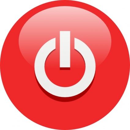 Download Red Power Button clip art Vector Free