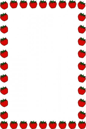Strawberry Border clip art Vector clip art - Free vector for free ...