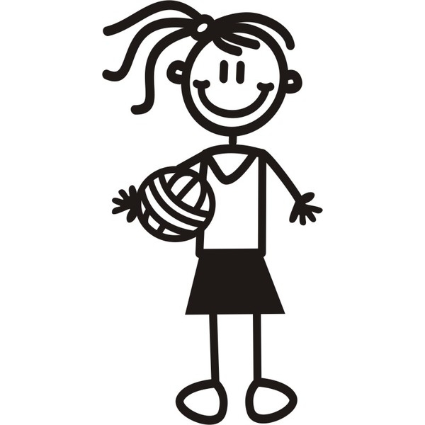Older Girl with netball - Home Spot