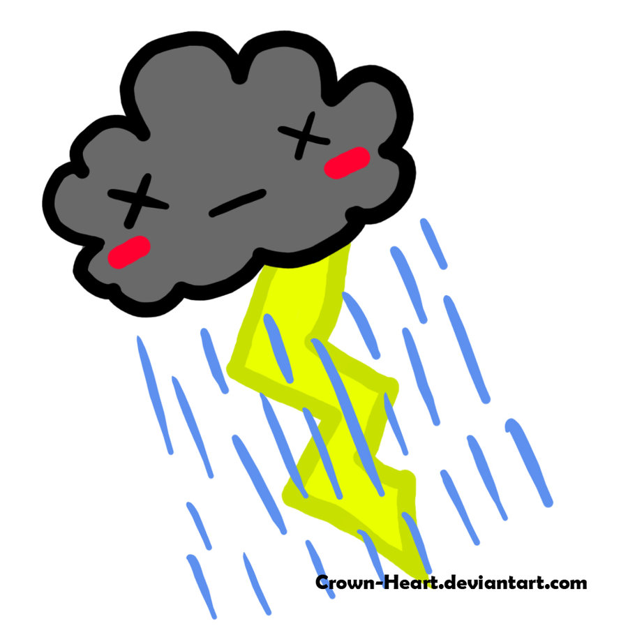 Cartoon Rain Clouds