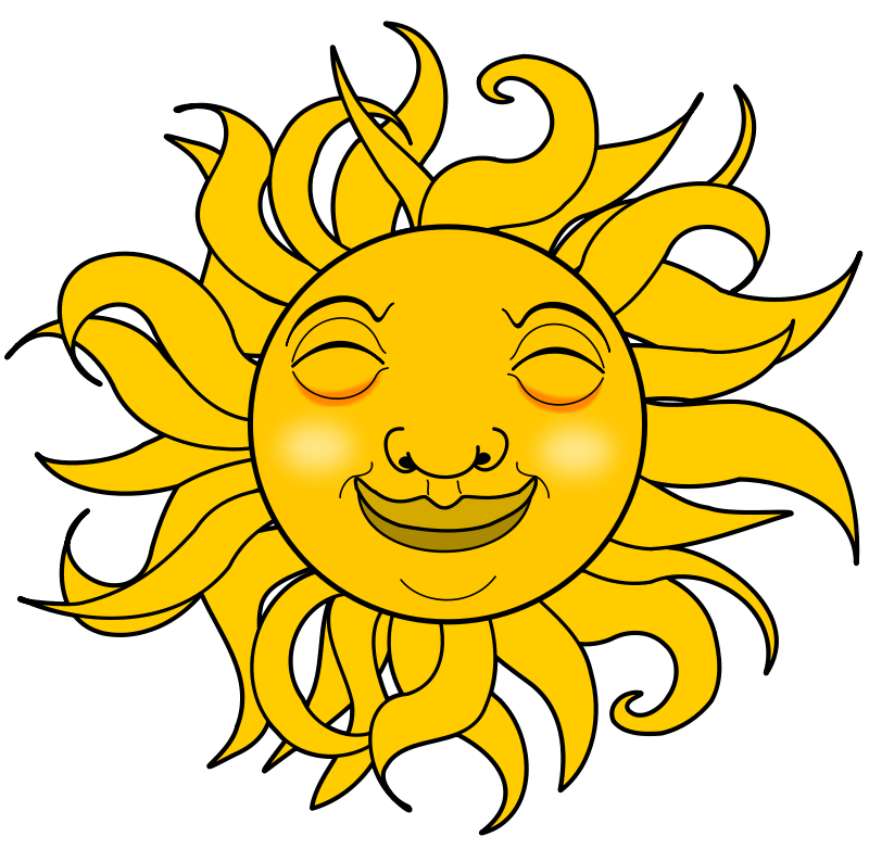 Smiling Sun Free Vector