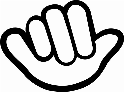 Hang Loose Sticker