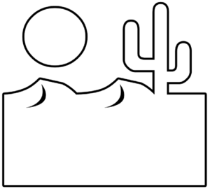 Desert Outline clip art - vector clip art online, royalty free ...