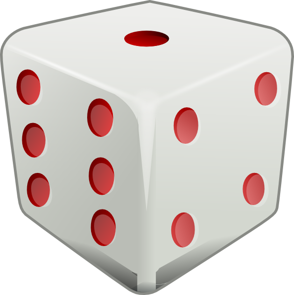 Red Dice clip art - vector clip art online, royalty free & public ...