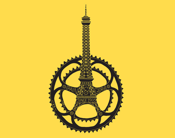 Le Tour de France 100th Anniversary Graphic | By Dave Foster