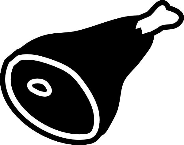 Ham clip art Free Vector