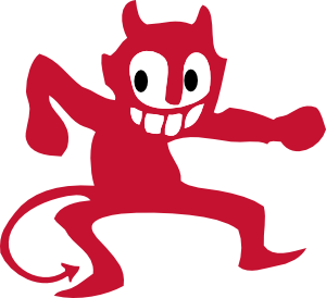 Dancing Devil clip art Free Vector