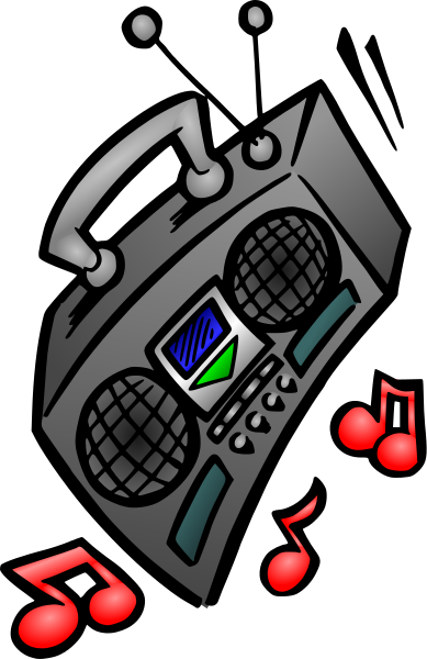 Free Boombox Clip Art
