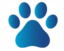 Blue Paw Print Logo - ClipArt Best