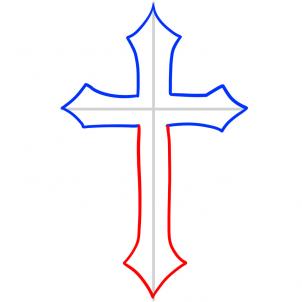 How to Draw a Cross, Cross, Step by Step, Stuff, Pop Culture, FREE ...
