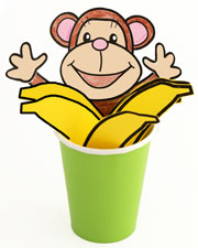 Monkey Theme Crafts and Learning Activities for Kids