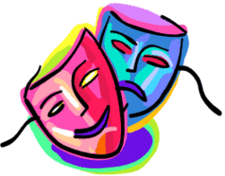 Drama faces clip art