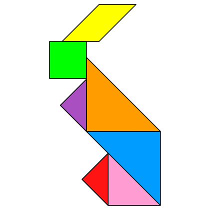 Tangram Rabbit - Tangram solution #2 - Providing teachers and ...
